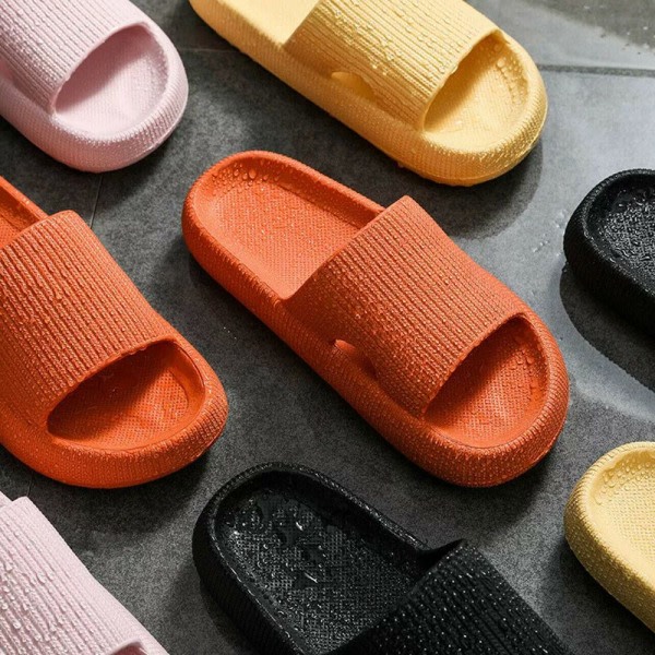 Pude Slides Sandaler Ultra-Bløde Hjemmesko Orange 36-37