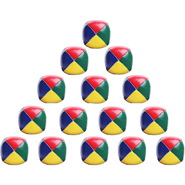 15 st mjuka jongleringsbollar set, barn boll kastboll spel cirkus clown