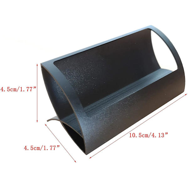 2 stk. Aluminium visitkortholdere skrivebords kortholder visitkort stativ arrangør (guld)