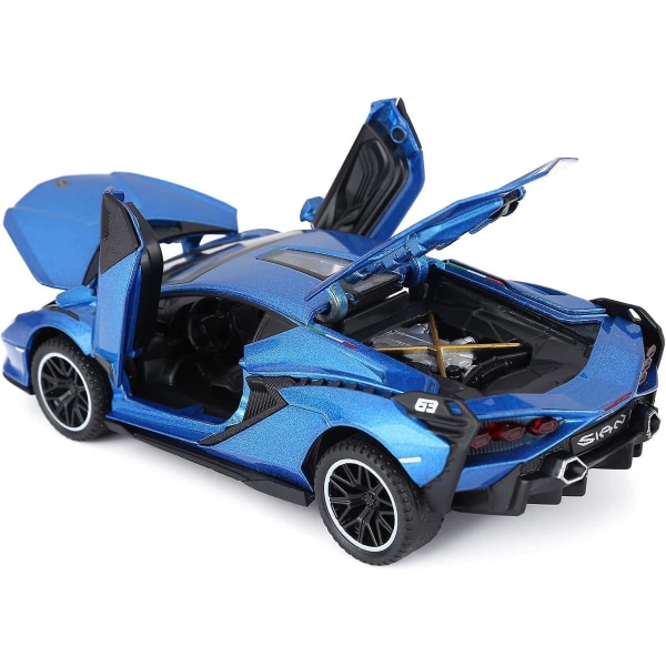Wekity legetøjsbiler Sian Fkp3 metalmodelbil med lys og lyd Træk tilbage legetøjsbil til drenge i alderen 3+ år