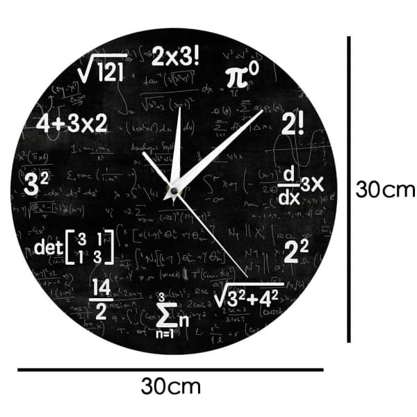 Matematik Väggklocka Matematik Klocka Examenspresenter Presenter För