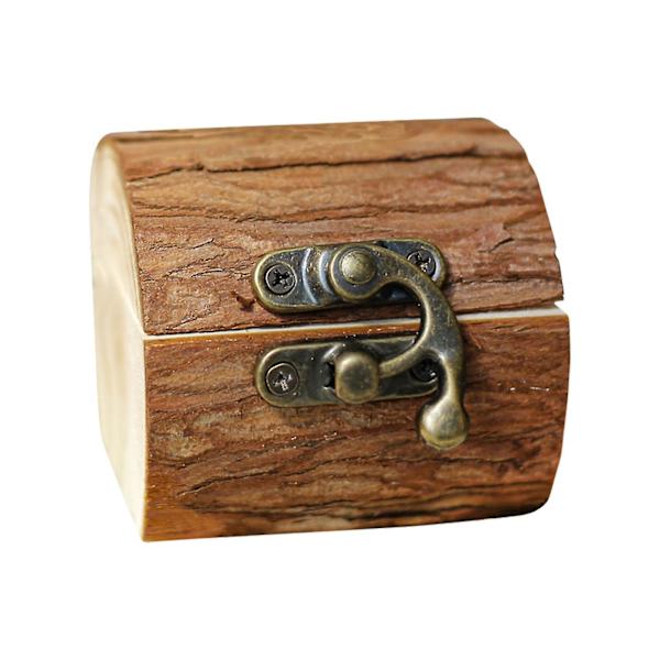 Bröllopsringhållare Box Rustik Trä Ringbärare Box För Alla Hjärtans Dag