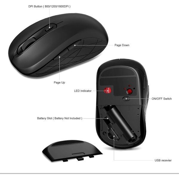 Langaton näppäimistö ja hiiri -setti Ergonomiset langattomat näppäimistö ja hiiri, puhelimen ja tabletin telineellä