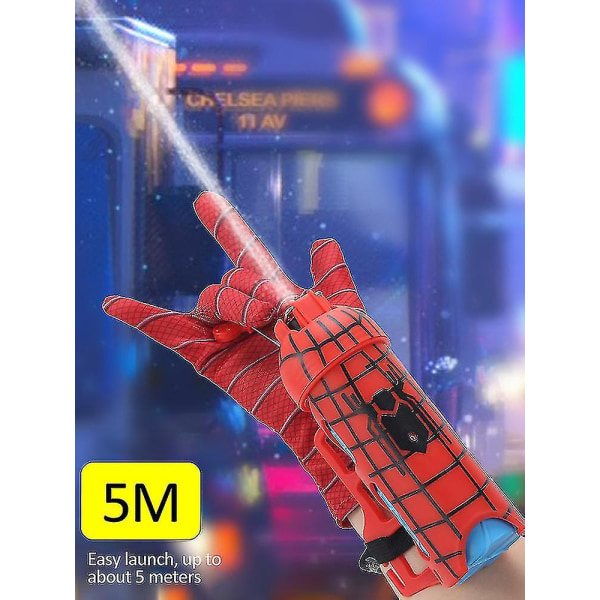 2024 Spider-man Handske Web Shooter Hero Launcher Håndled Legetøjssæt Spiderman Bracers Legetøj D