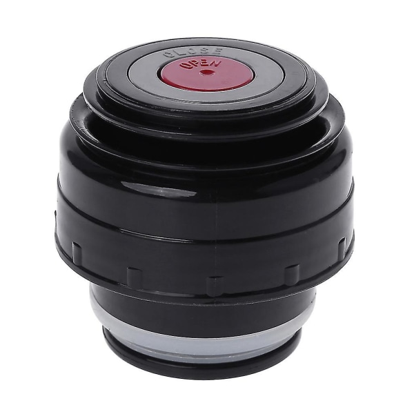 5,2-7,5 cm termosflaskestopper Enkel å bruke og rengjør bærbart universalkrus 5.2cm-black red