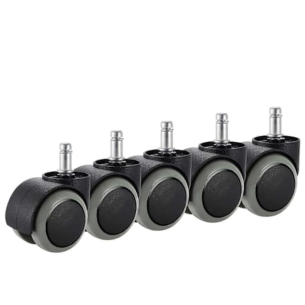 Kontorstolhjul, 5-pakning, passer IKEA-stol (10 mm x 22 mm) kraftig