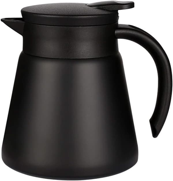 Kaffetrakter Tekanne 680ml Termoskanne i rustfritt stål Isolert Kaffe Vann og Drikkedispenser