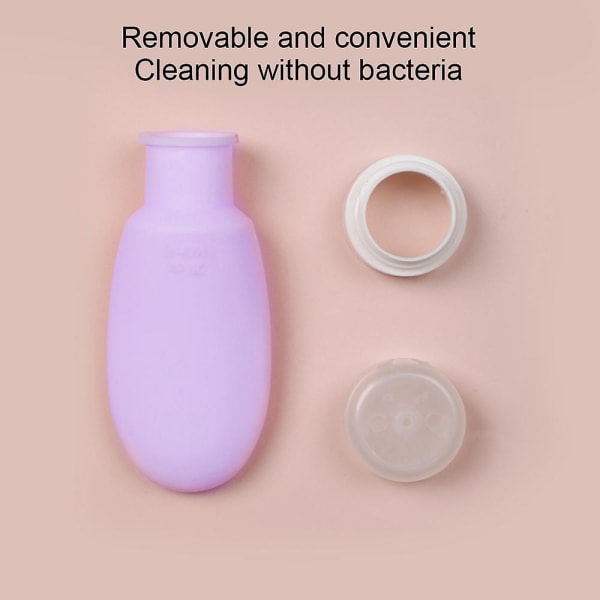 4 stk Silica Gel Sub-tapping, Portable Cosmetic Sub-tapping 60ml purple