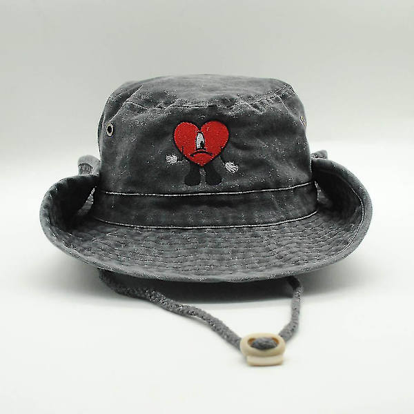 Fashion Sports Team Hat Bad Bunny Hat Broderet Bredskygget Vasket Bomuld Safari Bad Man Vandring Fiskeri Bunny Hat 5