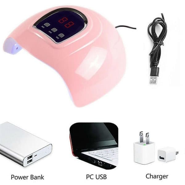 54W Pro neglelak tørrelampe LED Gel Akryl hærdende manicure timer