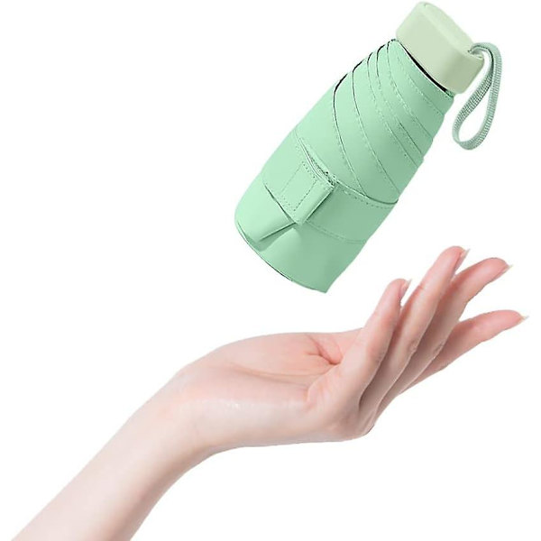 Liangnv Reseminiparaply för handväska med fodral - Liten kompakt UV-paraplyskydd Sol - Lätt litet fickparaply med fodral för kvinnor, flickor