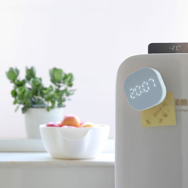 Digital väckarklocka, multifunktionell magnetisk LED-smart sensor söt väckarklocka för barn