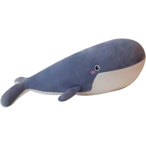 Blåval Plyschdjur, Stort Plyschdjur, Söt Val Plyschleksak, Supermjuk Blåval Plyschkudde, Flicka Pojke Leksak Present