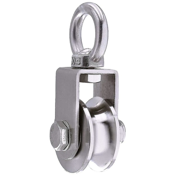Lyftblock 500 kg med 2 lager, block för kabel, 48 mm block (hy)