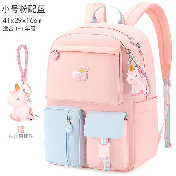 Vattentäta skolväskor för barn, flickor, grundskola, ortopedisk skolryggsäck, skolväska barn Mochila Infantil large pink