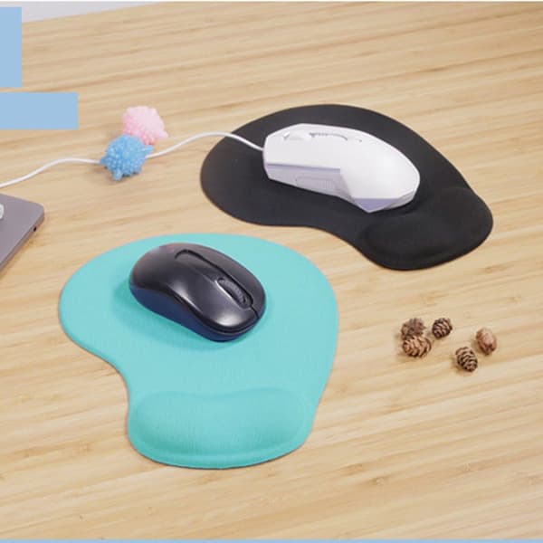 Musematte Gel, Musematte med håndleddstøtte - Med praktisk gelhåndleddstøtte - Sklisikker gummibase, ergonomisk,