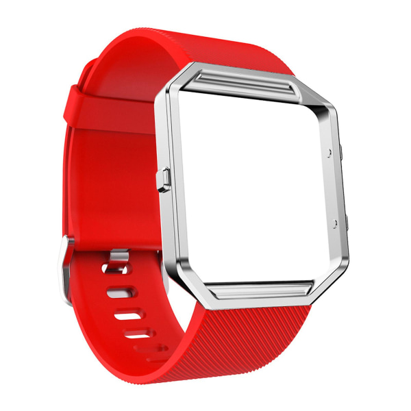 Watch Twill Print Justerbar silikon 23 mm slitstark armbandsur Armbandskompatibel Blaze Red