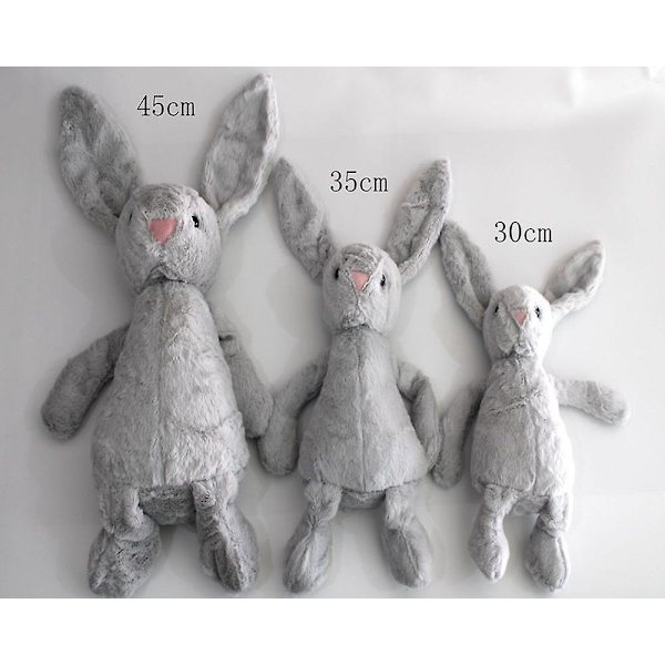 Monen kokoinen pehmeä täytetty eläin Lapset Pitkäkorvainen pupu kani Nukkuva söpö sarjakuva Pehmolelu Eläinnuket Lapset Syntymäpäivälahja purple 30cm