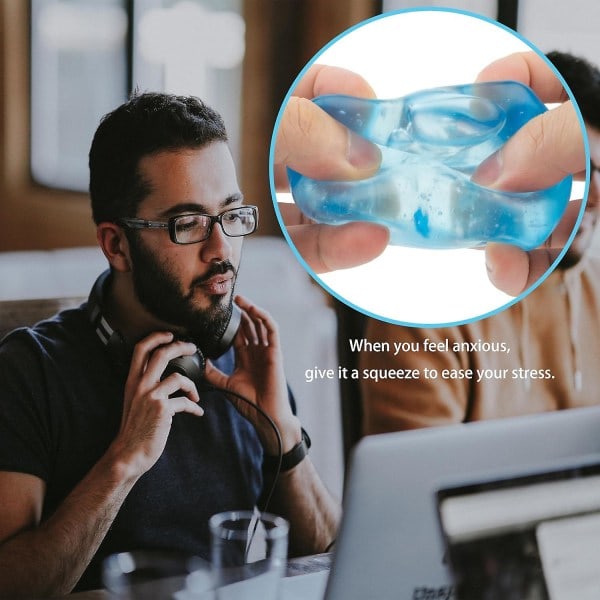 Isblok Squishy Legetøj, Tpr Transparent Isblok Mochi Squishy Fidget Legetøj Stressbollar Stressaflastning Squeeze Legetøj Mini Squishies til gave [DmS] 1pcs