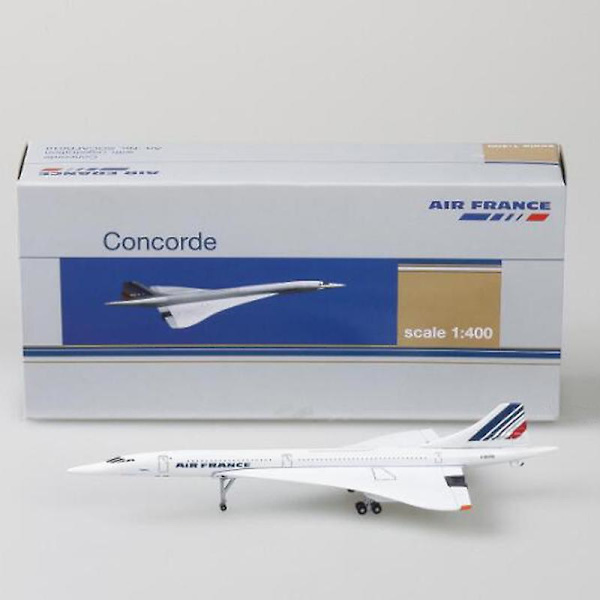 15cm 1:400 Concorde Air France 1976-2003 Flymodel i metal Samleobjekt Legetøjsfly Modelsamling Børn British