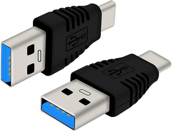 Type-c han til USB3.0 han adapter USB C til USB A 5g 3a konverter, USB 3.1 Am til Cm understøtter datasynkronisering og opladning, egnet til mobiltelefon
