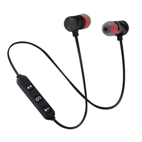 5.0 Bluetooth Headset Sport Magnetisk Nackband Trådlösa hörsnäckor Stereo hörsnäckor Musik metall hörlurar
