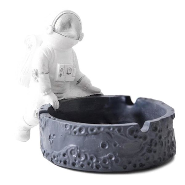 Hartsaströ av harts i form av tecknad astronaut - Silver
