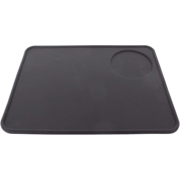 Kaffebryggare Espresso Flat Tamping Mat, Svart - Livsmedelsgodkänd Silikon