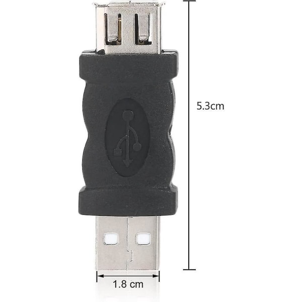 eightnice Firewire Ieee 1394 6-pins hunn- til usb-hann-hannkonverter (2 stk)