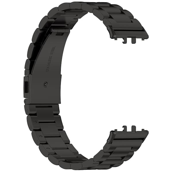 Til Samsung Galaxy Fit 3 Tre Stål Metal Urrem LGL Sort Black