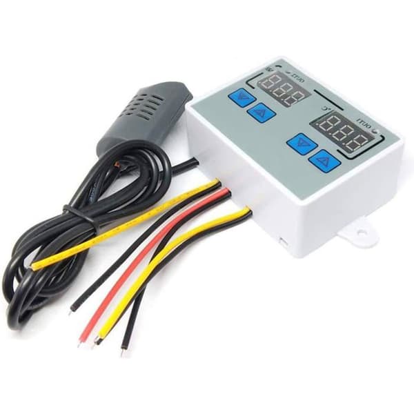 Termostat, Digital Fugtighedsoutput Temperaturregulator (AC 110V-AC 220V)