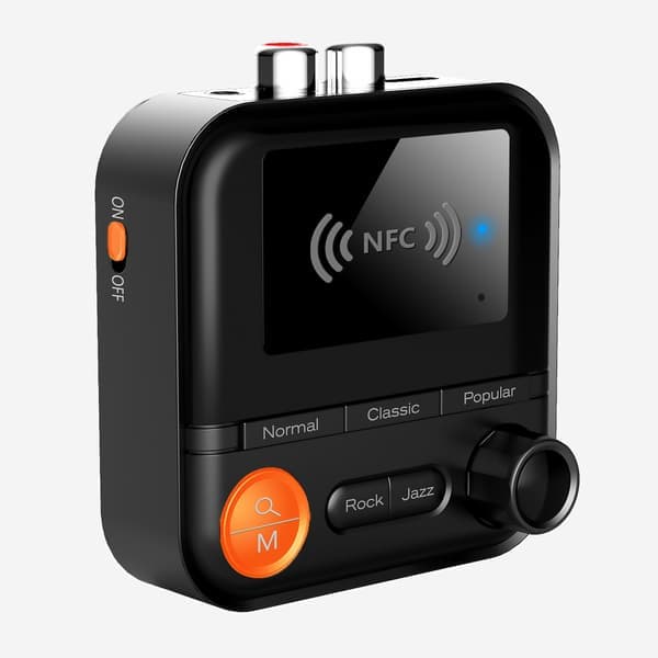 Bluetooth 5.2-mottaker, Audio NFC trådløs adapter, trådløs lydkonverter