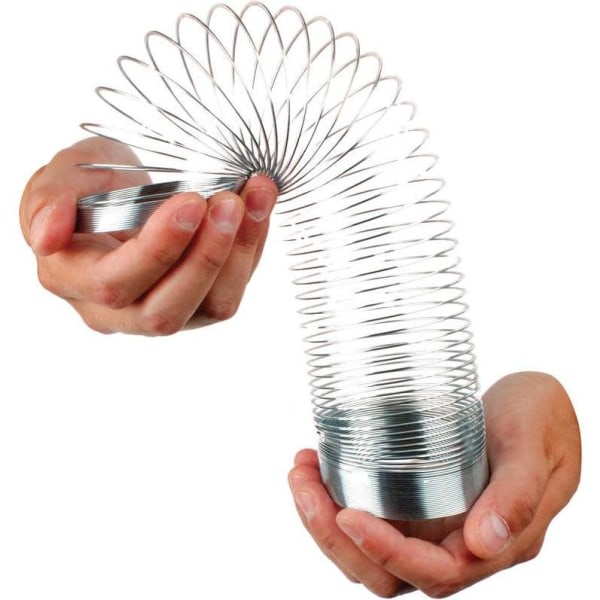 Slinky i metal - fjedrende multifarvet
