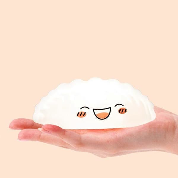 Dumpling LED Natlampe Soveværelse Hjem Sengelampe Stemningslys