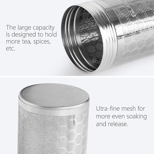 Teinfuser. Tesil Finmasket Te-filter 304 Rustfrit Stål Honeycomb