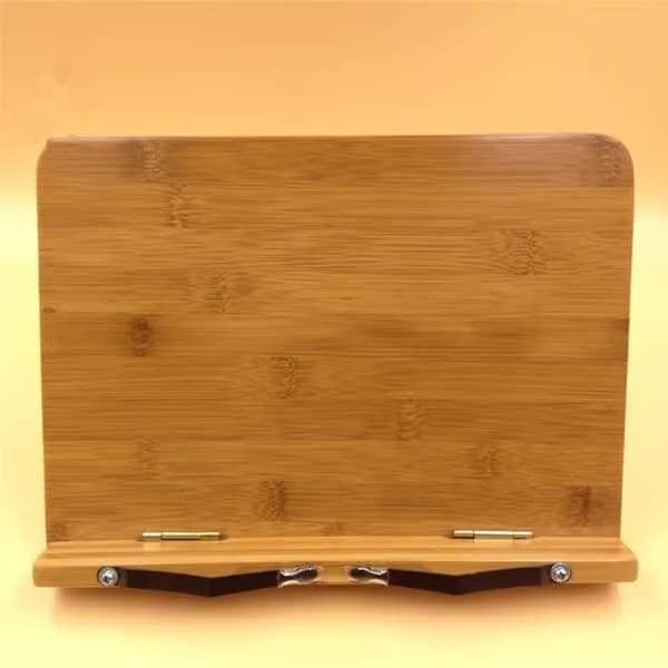 Bogstøtte - 34x24 cm - Bambus - Sammenfoldelig - 5 læsevinkler
