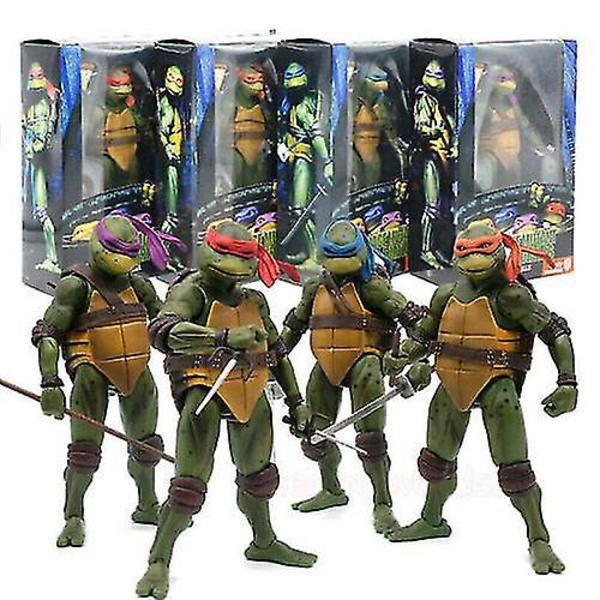 Ninja Turtles 1990 7" Neca Tmnt Teenage Movable Toys Mutant Action Figur Raphael