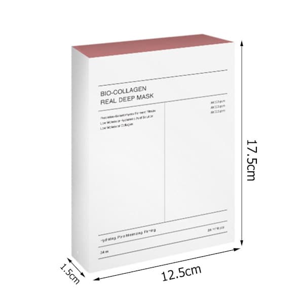 st/förpackning Bio-Collagen Real Deep Hydrating Mask Sheet Boost Mask Pore Molecular Collagen Sheet A7Q5