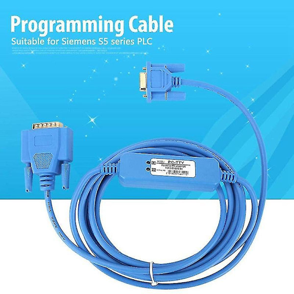 Pc-tty Plc Programmeringskabel Kommunikationsdata Nedladdningskabel Lämplig För S5-serien 6es 5734-1b Hy