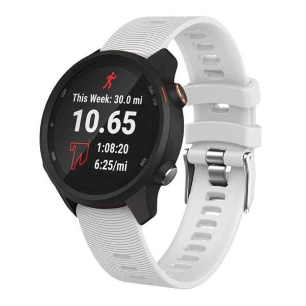 Garmin Forerunner 245 Silikonklockarmband - Vit Vit