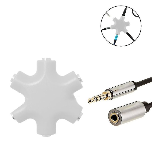 Multi Headphone Audio Splitter Liitin Multi Headphone Splitter, 3,5 mm Audio Stereo Spli