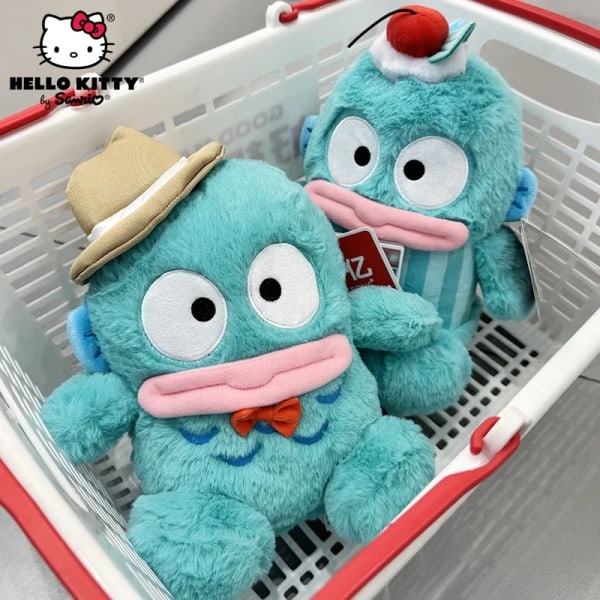 22cm Sanrio søt Hangyodon plysjdukke leker Anime utstoppede dyr pute hjem rom dekorasjon Kawaii barn bursdagsgave B