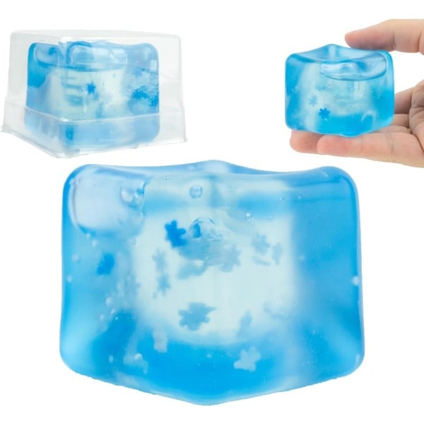 Isbit Squishy Leksaker, Tpr Transparent Isblock Mochi Squishy Fidget Leksaker Stressbollar Stressavlastning Squeeze Leksaker Mini Squishies för present [DmS] 1pcs