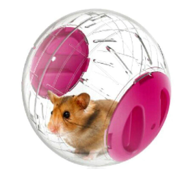 Dvärghamster Löpande Lekboll Mini 12 cm Litet Djur Hamster Löp Träningsboll Pink