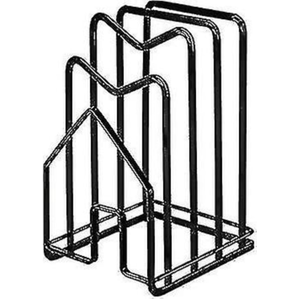 Chopping Board Rack Stand Cutting Board Organiser Stand Kitchen Countertop Pot Lid Rack For Kitchen Storage (black)