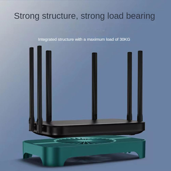 Z-X3 Router Kylbas Fläktfäste Ställ med USB Strömgränssnitt, 140mm Fläkt Kylskåp Fäste för Router Värd Kylning