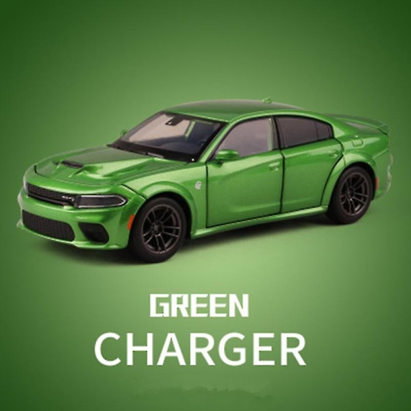 1:32 Dodge Challenger Srt metalliseos Urheiluautomalli Diecast & Lelu Metal Muscle Car Model Simulation Ääni ja Kevyt Lasten Lahjat Hellcat Green