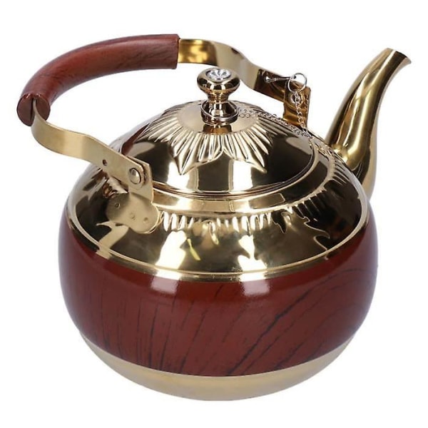 Kaffekedel 1,5l 304 rustfrit stål tevand kaffekedel til steamer guld