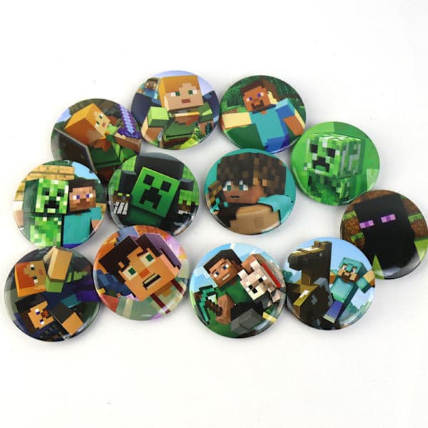 Minecraft-merkkikoristeet, 12 kpl
