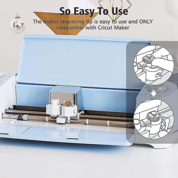 Enkelt scoringhjulsspids + hus til Cricut Maker-maskine (hy)